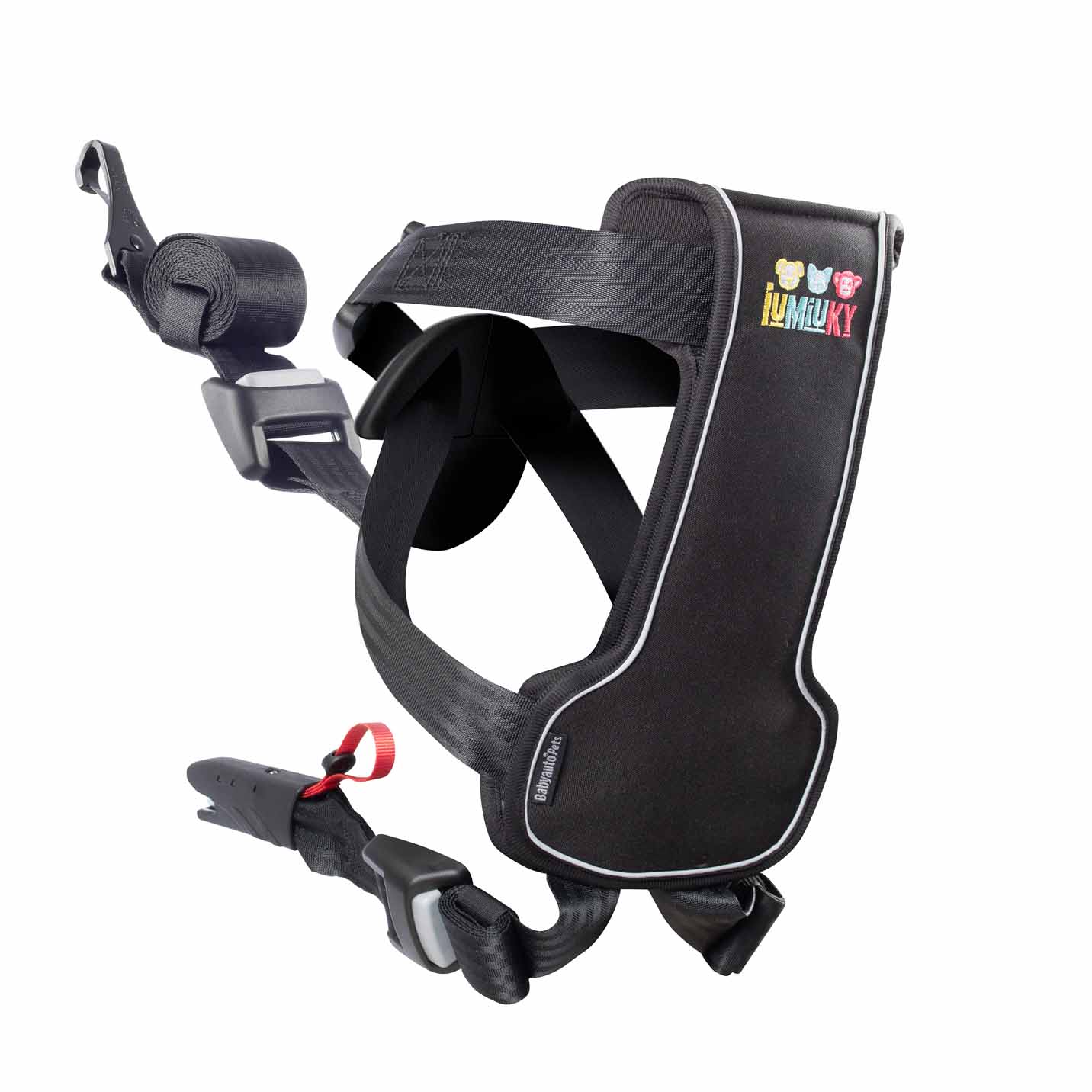 Arnés de coche para perros Iumiuky | arnés de viaje con isofix y top tether.
