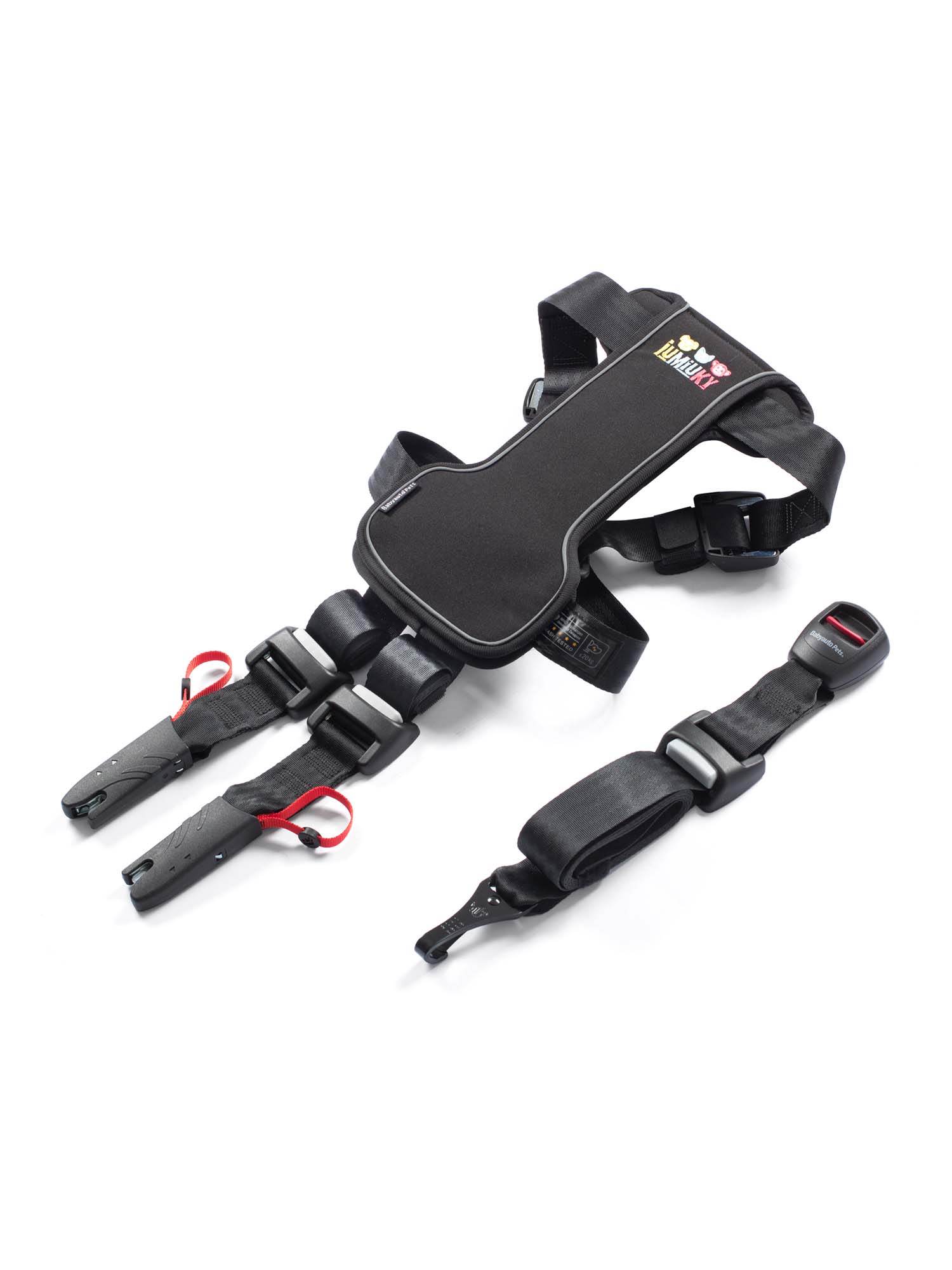 Iumiuky by BabyautoPets® | sistema Isofix y top tether | arnés de viaje perro talla M